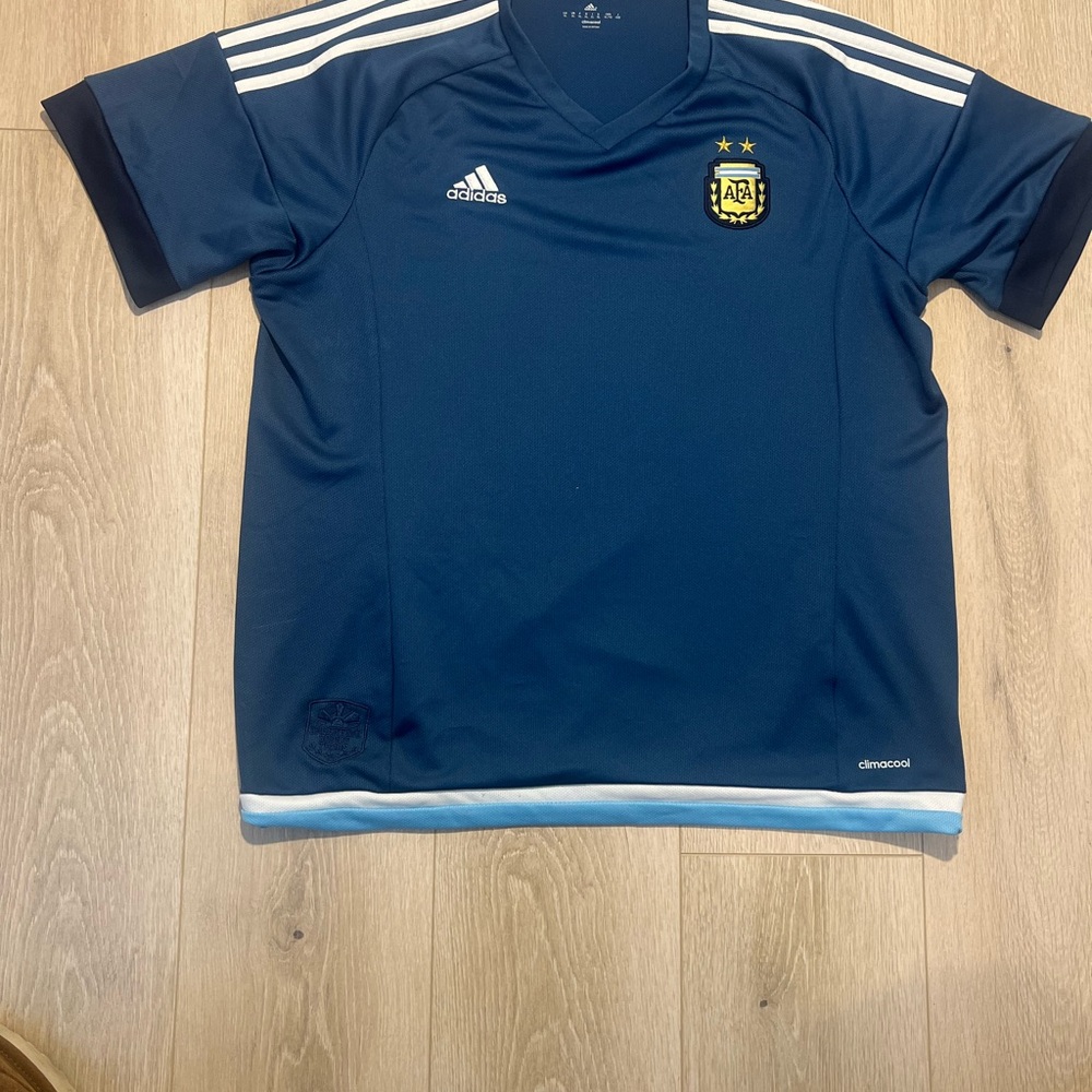 Adidas argentina team 2015-2016 away jersey blue men’s size M